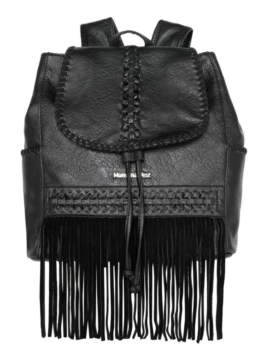 Montana West Fringe Collection Concealed Carry Backpack - Black